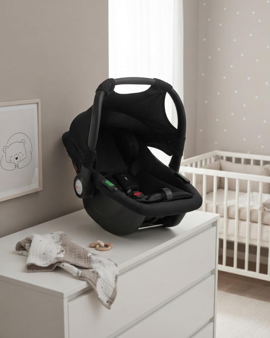Maksikoza për bebe 0-12 muaj e zezë – happybabyshoop