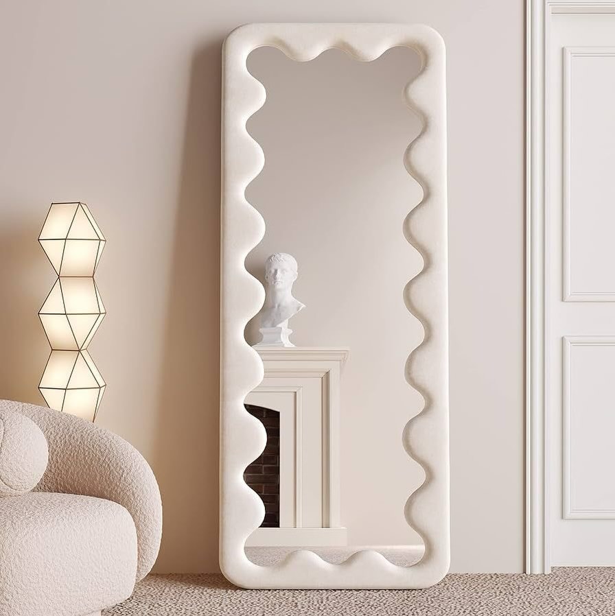 Pasqyrë dekorative me pëlhurë të lëmuar 180x90 cm – Home Decor