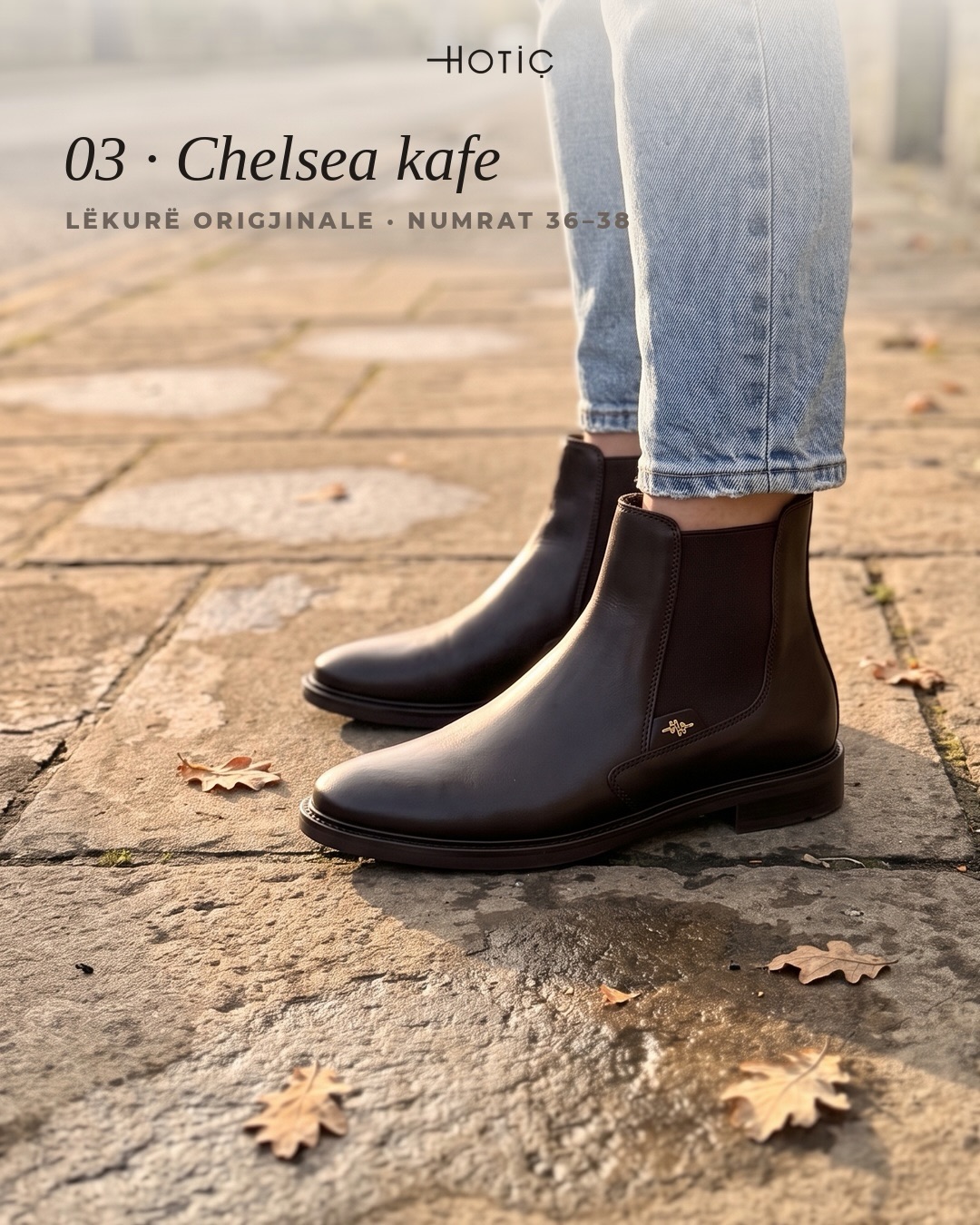 Mokasina të zeza lëkure me shollë të trashë – HOTIÇ Shoes (3)