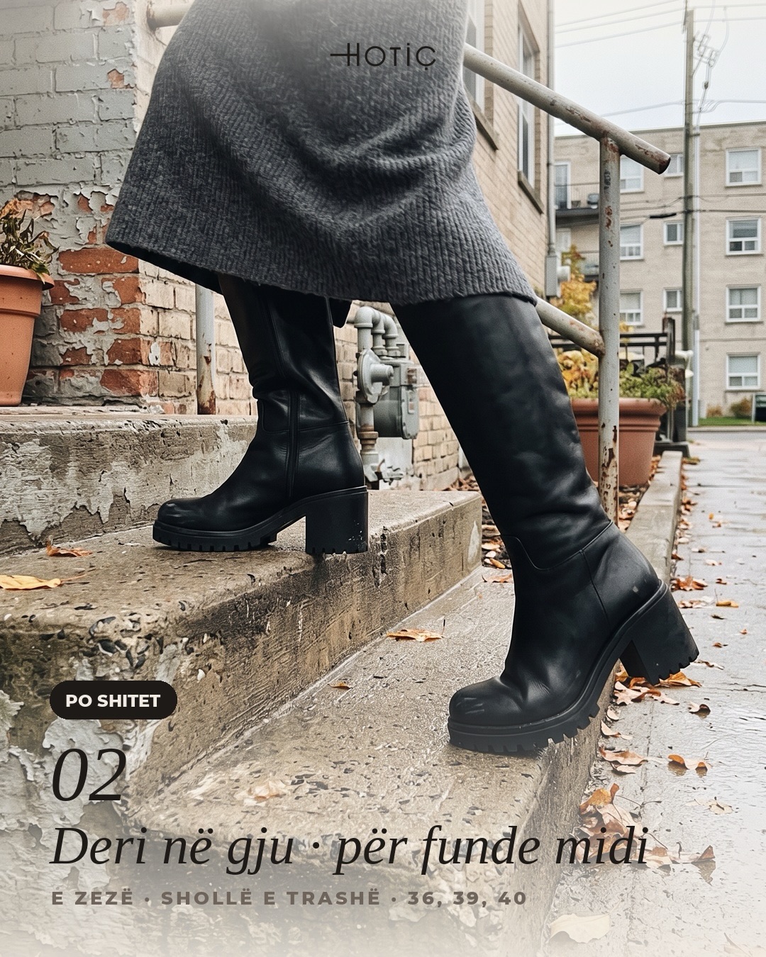 Çizme lëkure të gjata dhe të shkurtra për femra – HOTIÇ Shoes (3)
