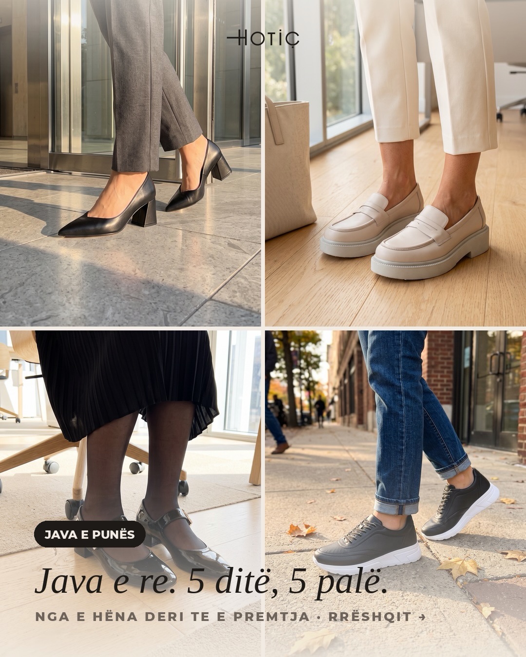 Këpucë lëkure për femra me takë dhe mokasina – HOTIÇ Shoes