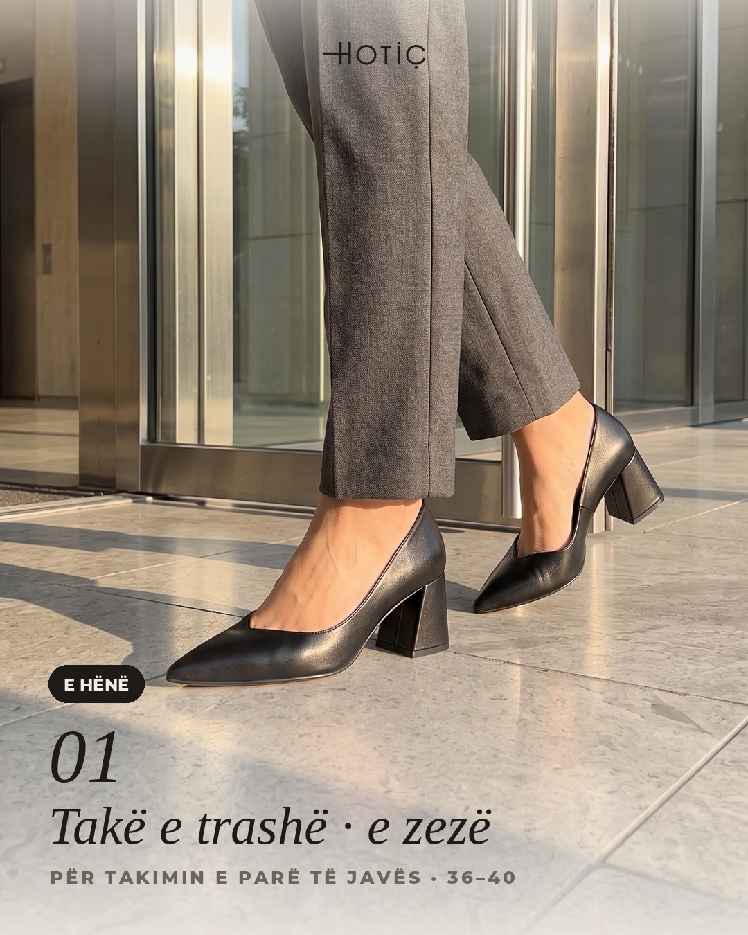 Këpucë lëkure për femra me takë dhe mokasina – HOTIÇ Shoes (2)