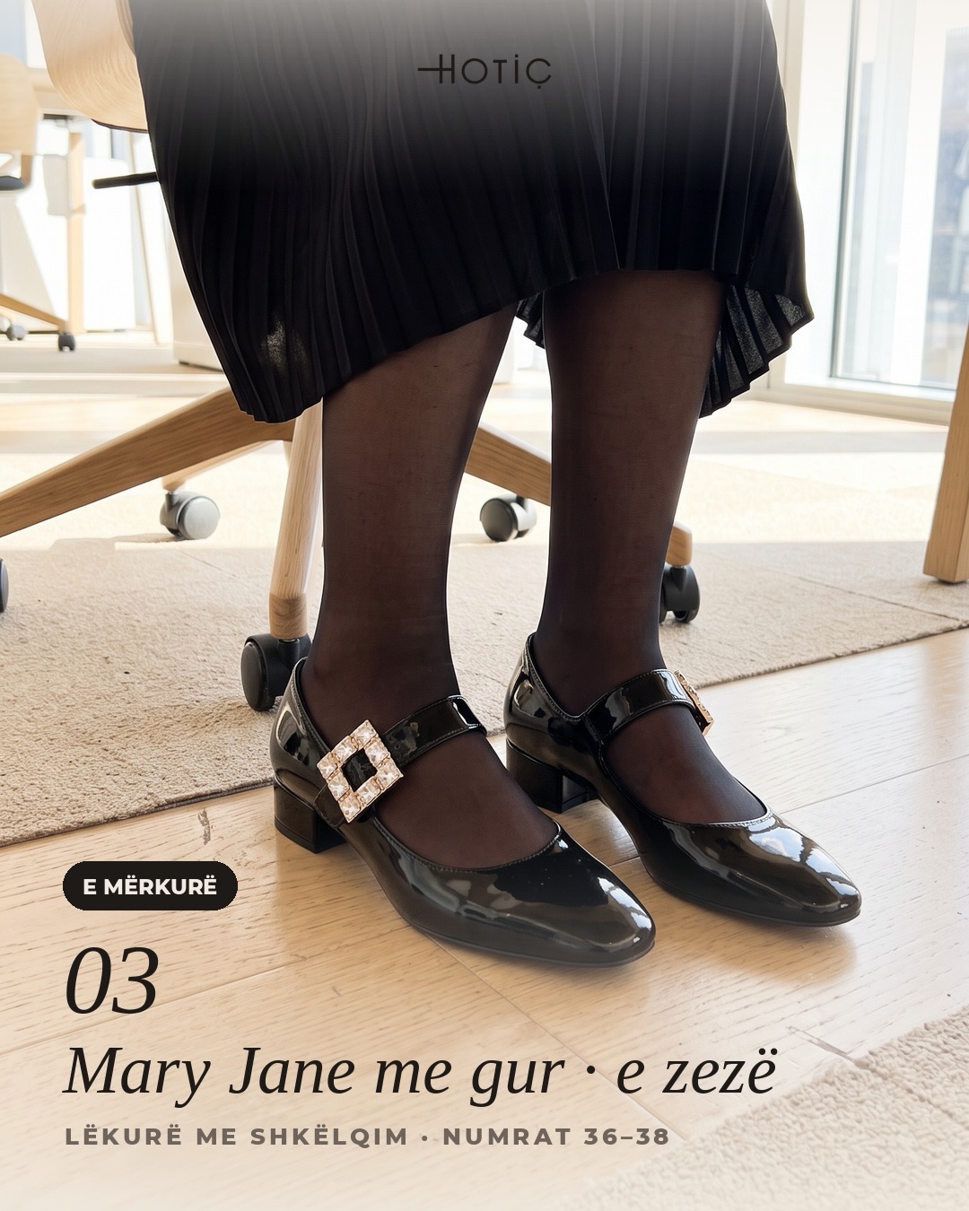 Këpucë lëkure për femra me takë dhe mokasina – HOTIÇ Shoes (4)