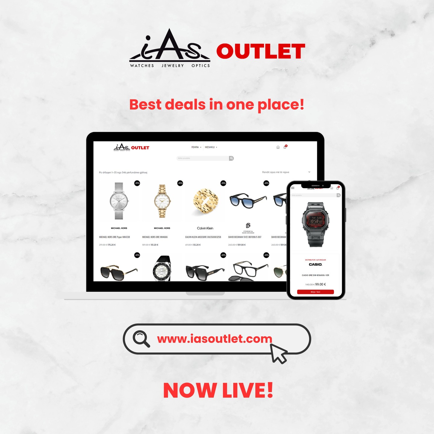 Orë, syze dhe aksesorë outlet online – IAS Outlet