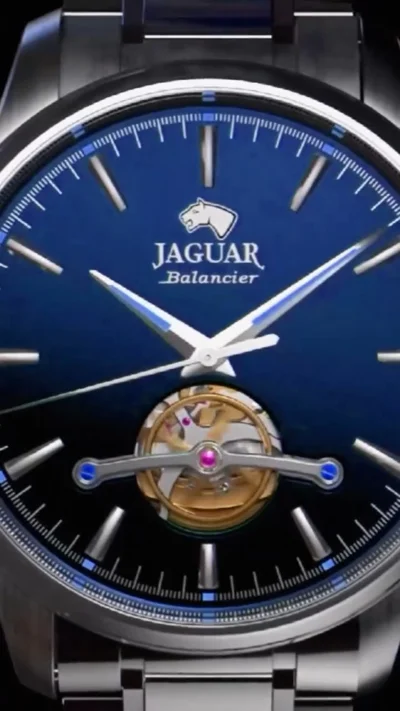 Orë Jaguar Balancier J965 me fushë blu
