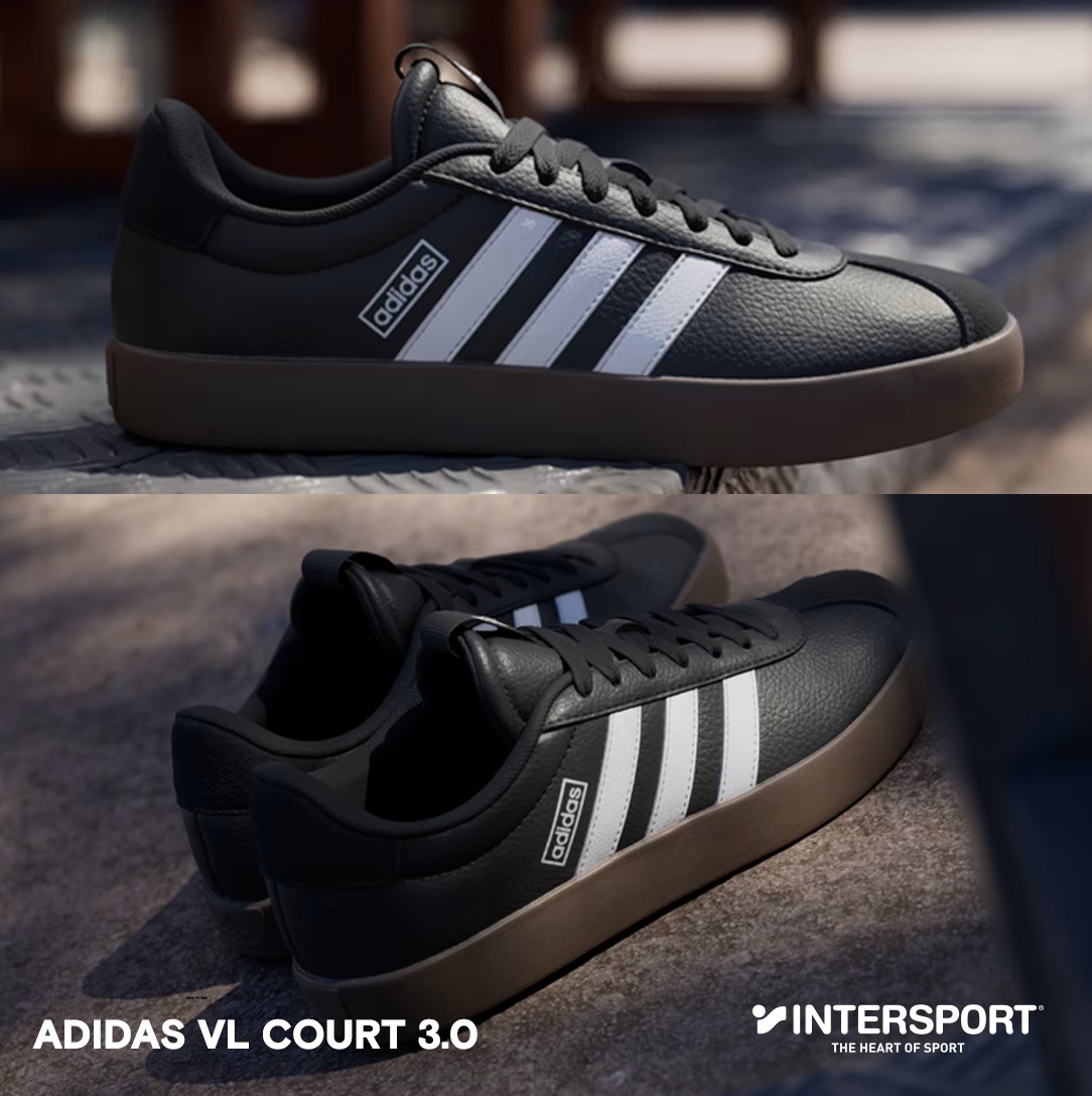 Atlete Adidas VL Court 3.0 të zeza – Intersport.kosova
