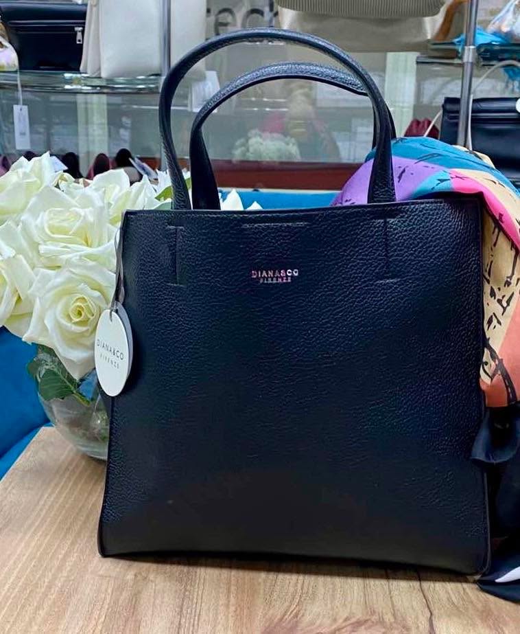 Çantë dore e zezë lëkure për femra – Italy Shop (3)