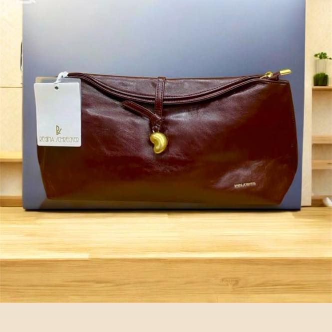 Çantë dore e kuqe me mbyllëse metalike – Italy Shop (4)