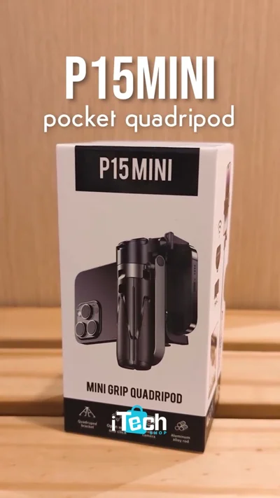 Mbajtëse telefoni P15 Mini me katër këmbë dhe telekomandë