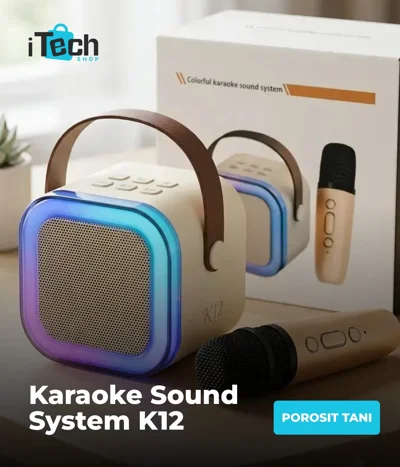 Sistem zëri karaoke K12 me mikrofonë pa tel