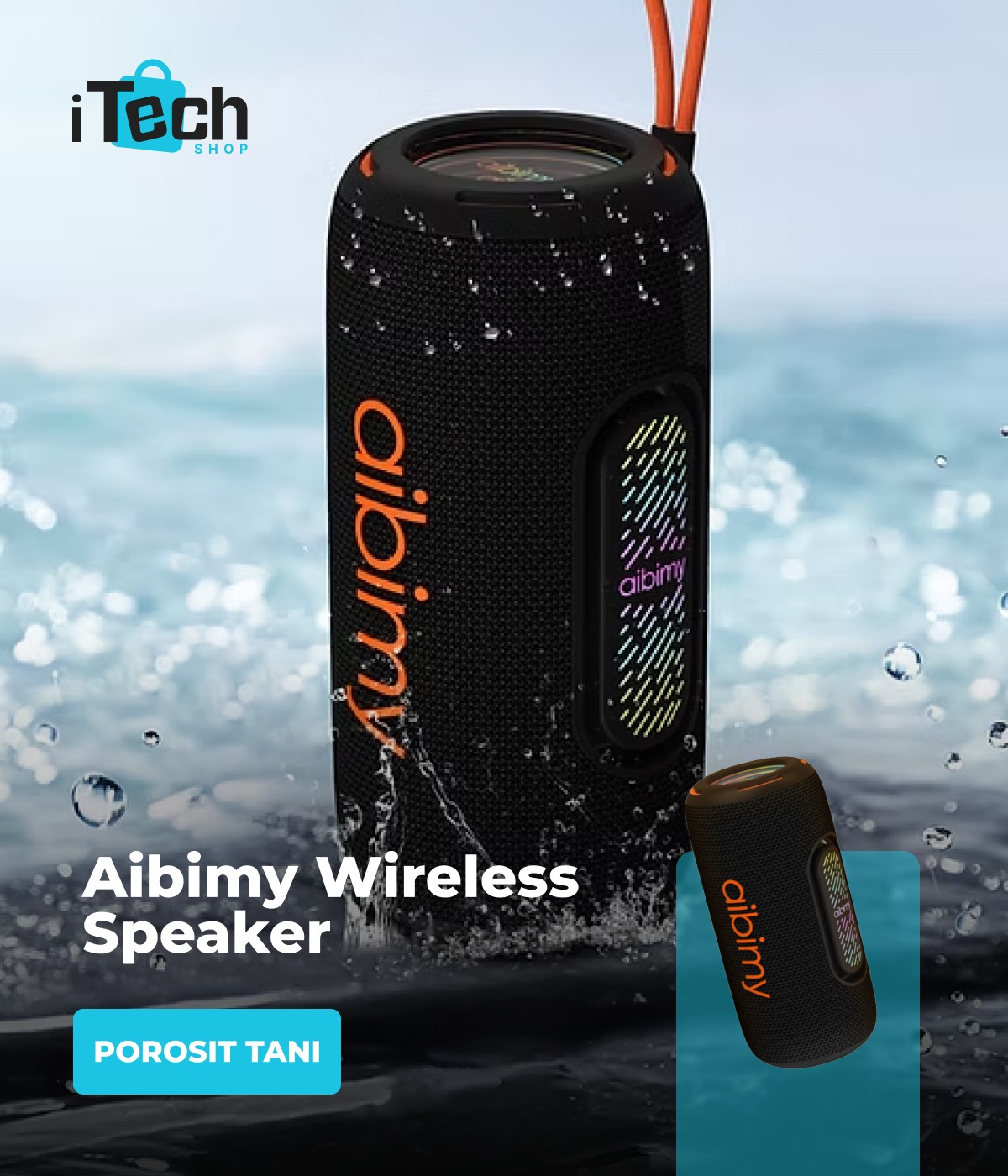 Altoparlant pa tel Aibimy rezistent ndaj ujit – iTech Accessories