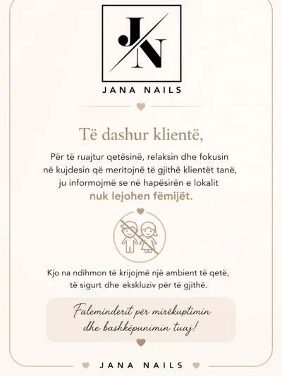 Njoftim për klientët e sallonit të thonjve
