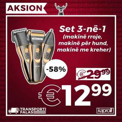 Set rroje Gemei 3-në-1 për meshkuj