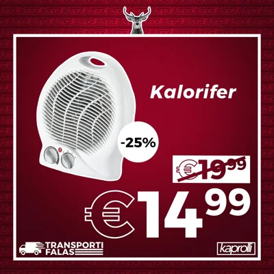 Kalorifer elektrik me rregullator nxehtësie