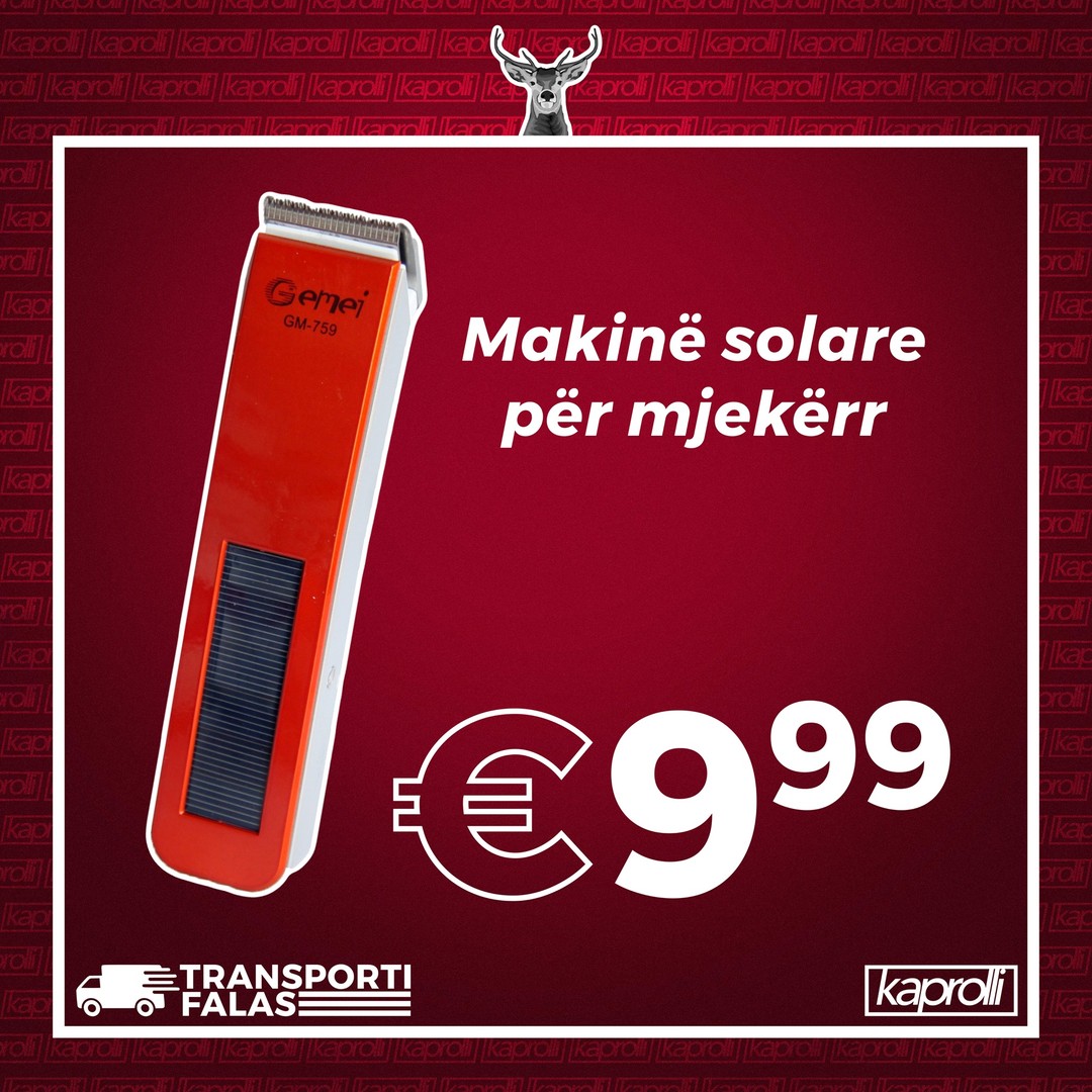 Makinë solare Gemei për mjekërr – Kaprolli - Onlineshop