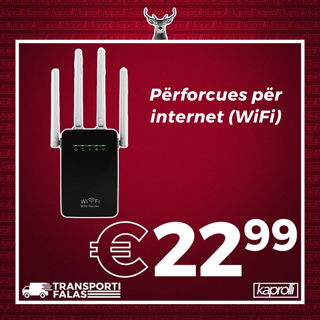 Përforcues sinjali WiFi me 4 antena – Kaprolli - Onlineshop
