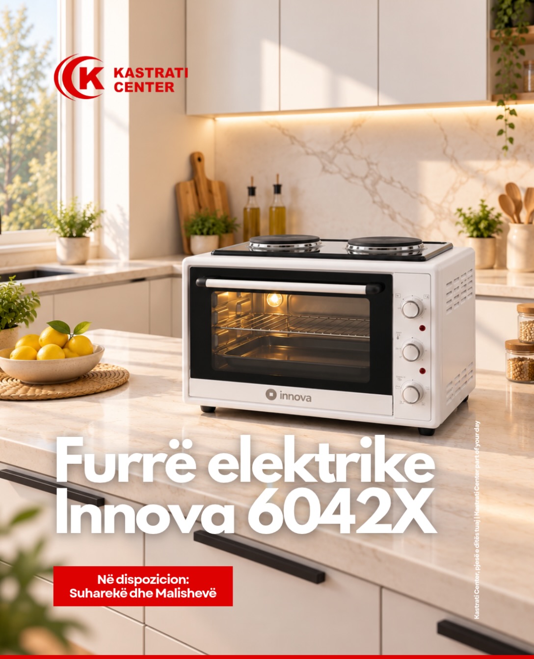 Furrë elektrike Innova 6042X me dy pllaka – KASTRATI CENTER SUHAREKË