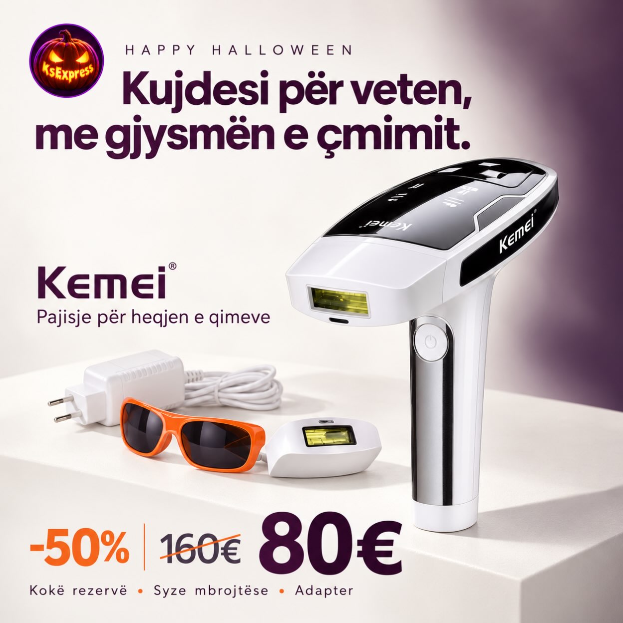 Pajisje për heqjen e qimeve Kemei – Kosova Mall