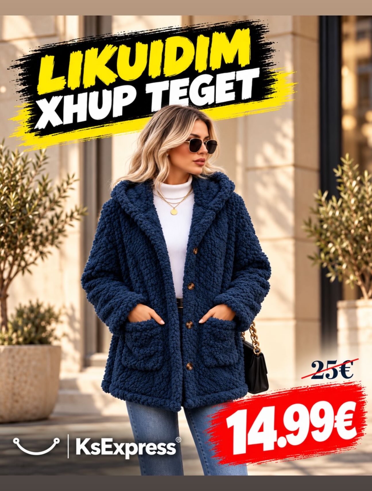 Xhup teget për femra me qime – Kosova Mall