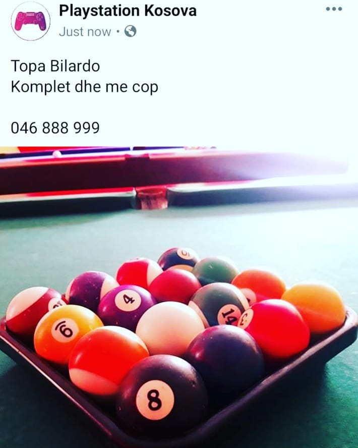 Komplet topash bilardo me stekë – Playstation KOSOVA