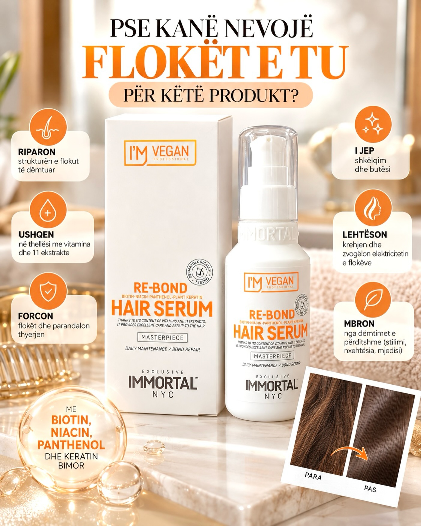 Serum flokësh I'm Vegan Re-Bond – kozmetikaaxe2