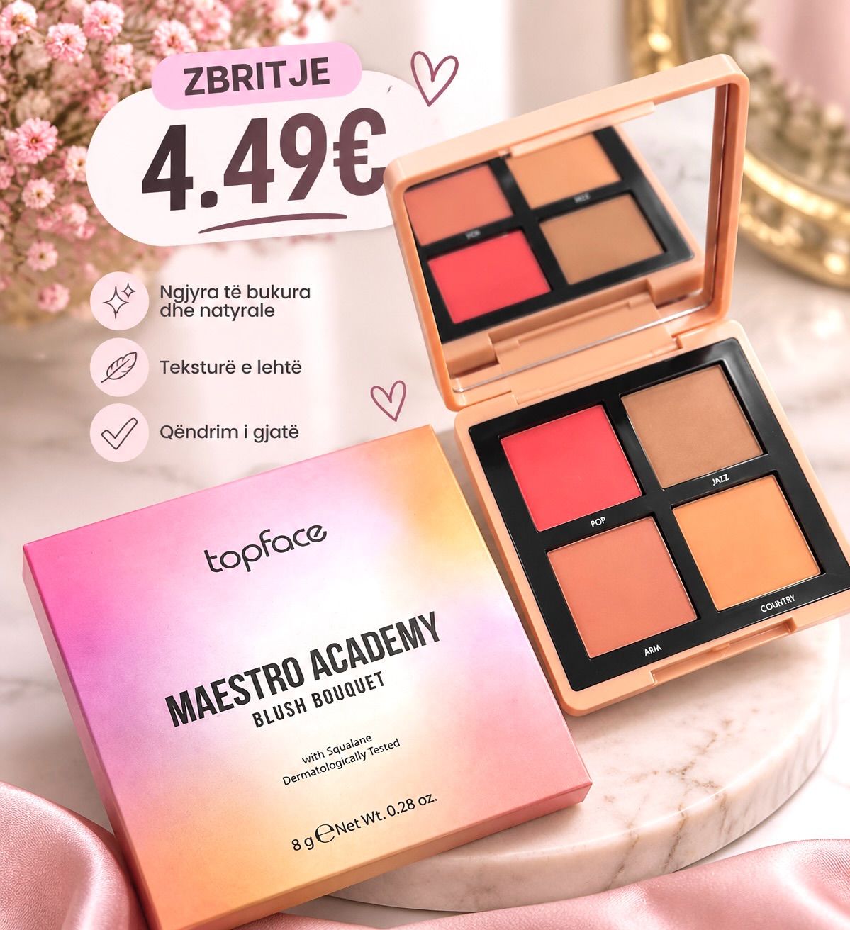 Paleta Topface Maestro Academy për skuqje dhe kontur – kozmetikaaxe2