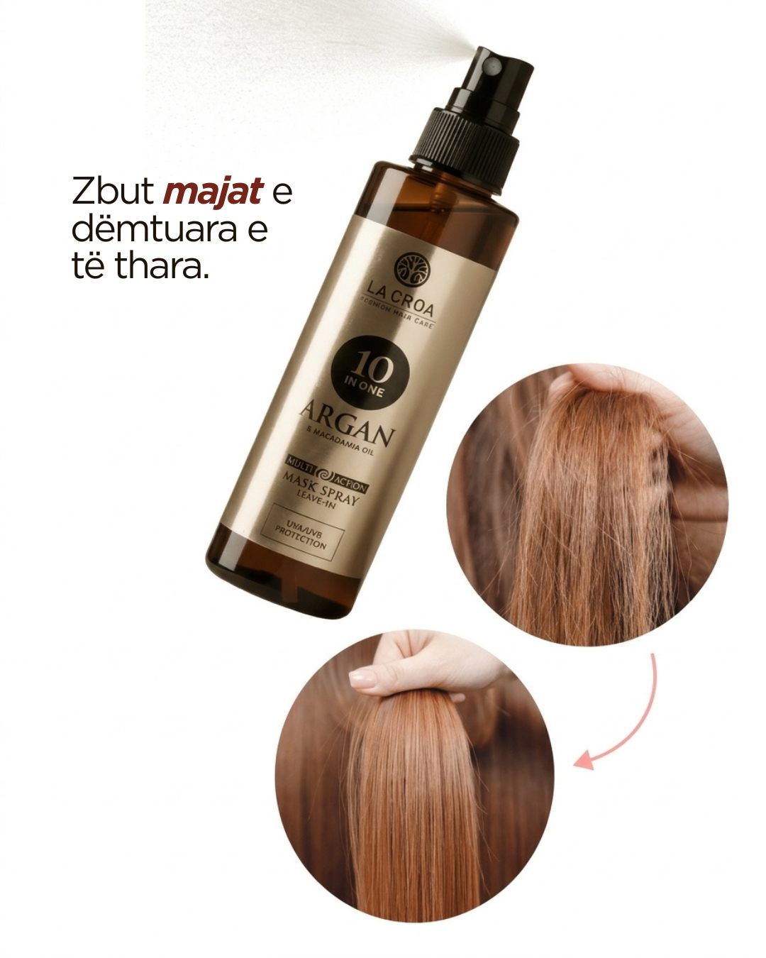 Maskë flokësh me argan La Croa 10 në 1 – La Croa - Hair & Skin Care