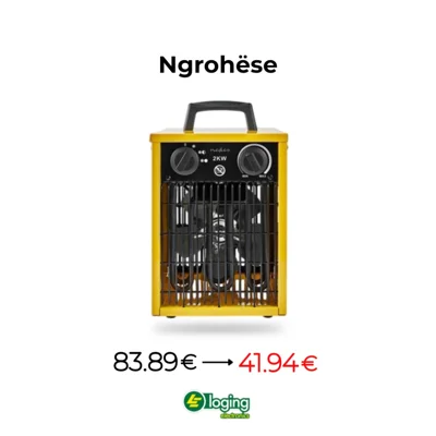 Ngrohëse industriale me konstruksion metalik të fortë dhe