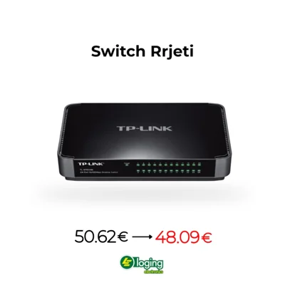 Switch rrjeti TP-Link TL-SF1024M me 24 porta