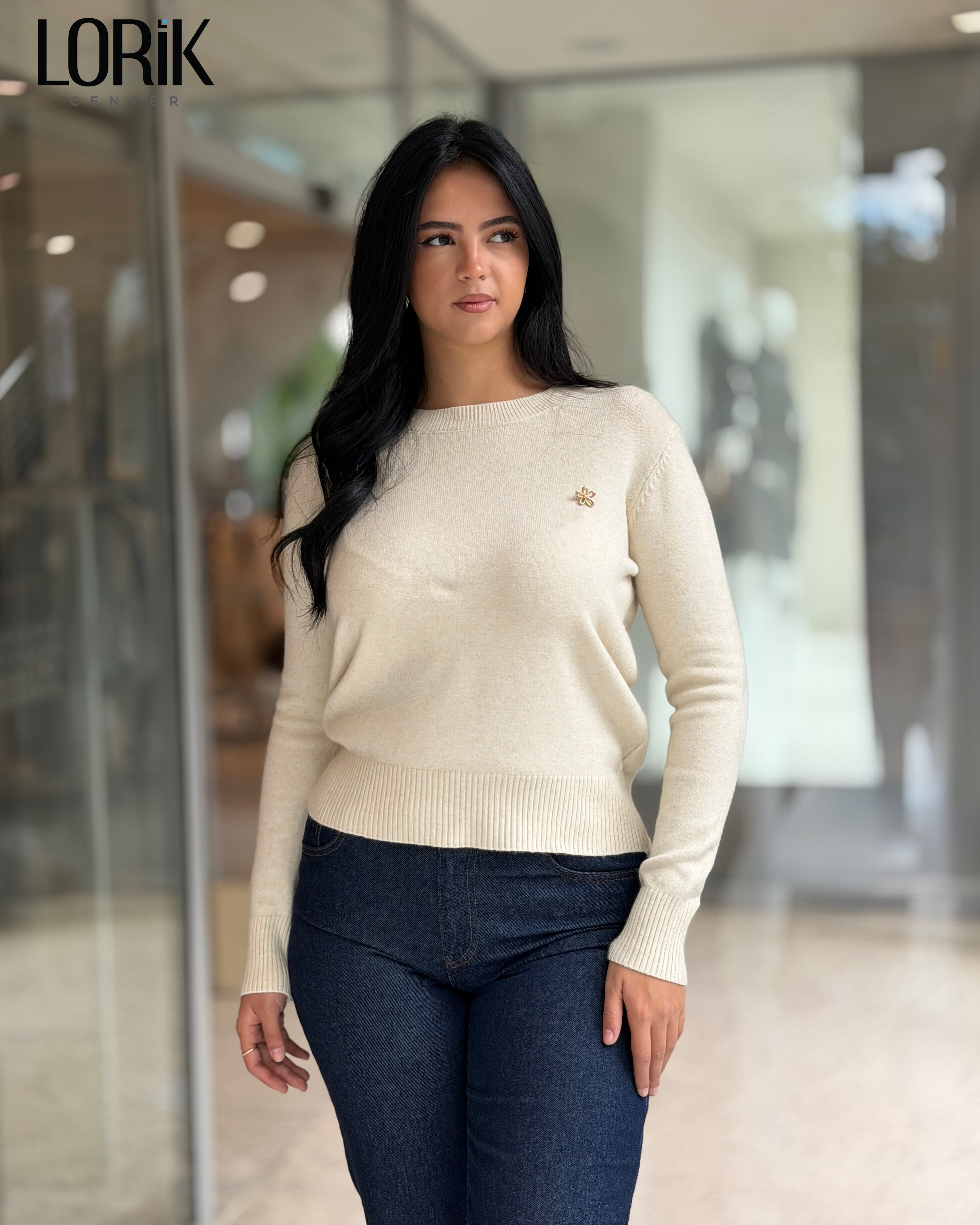 Bluzë thurje kafe për femra – Lorik Center (2)