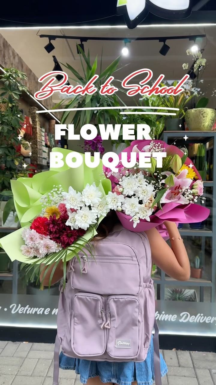 Buqetë lulesh për ditën e parë të shkollës – Azalea Flowers Shop