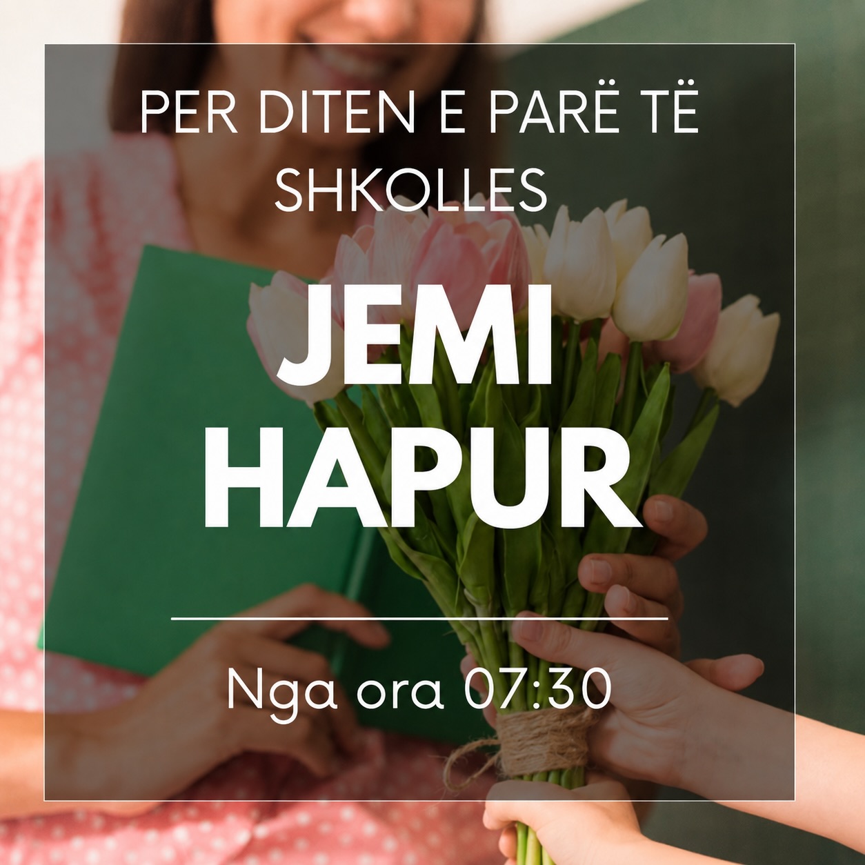 Buqetë tulipanësh për ditën e parë të shkollës – Azalea Flowers Shop