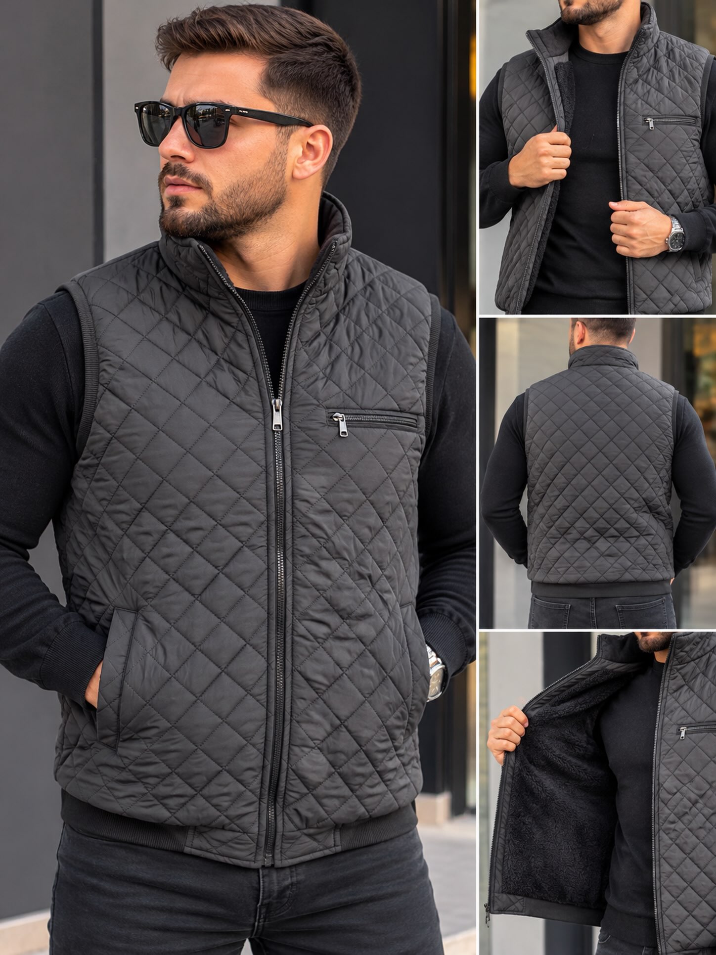 Jelek dimri me pellush brenda dhe xhepa – Luxury Shop Kosova