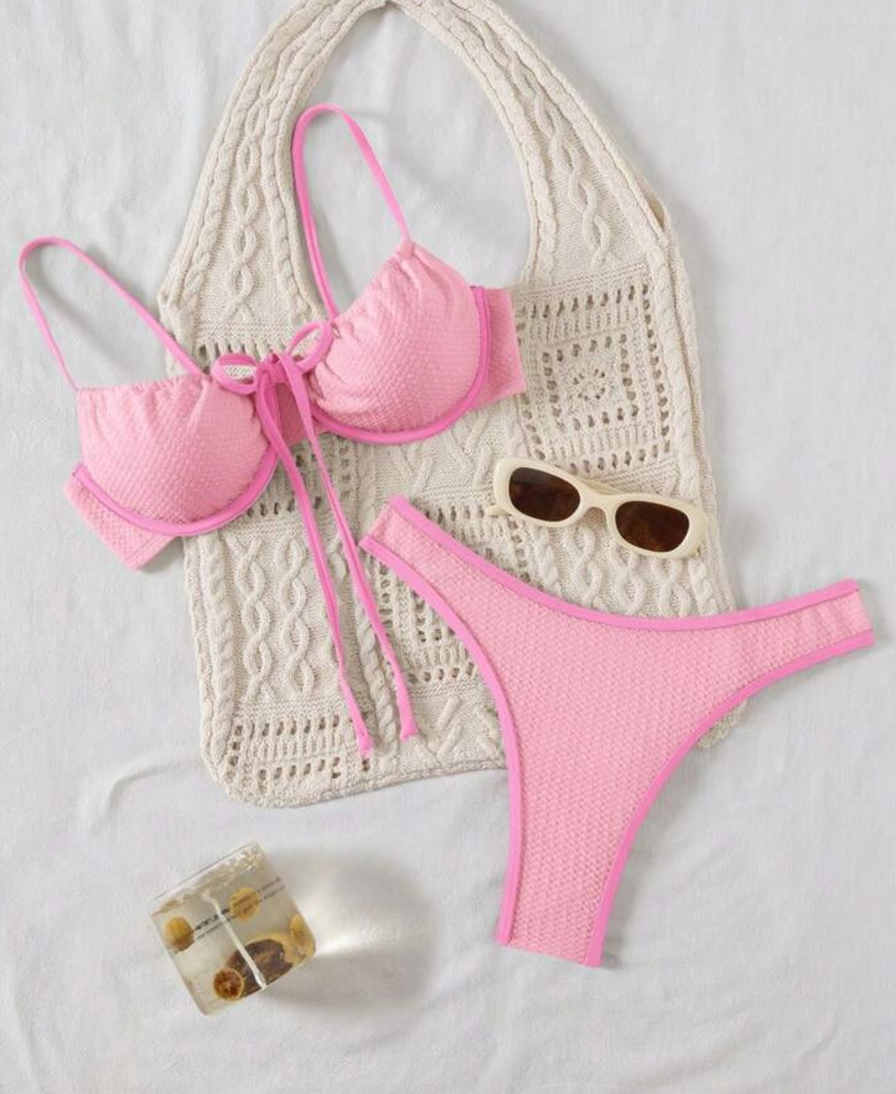 Bikini krem me buzë të zeza – M’store -online (3)