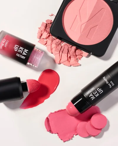 Blush Make Up Factory: i lëngshëm, stik dhe pudër