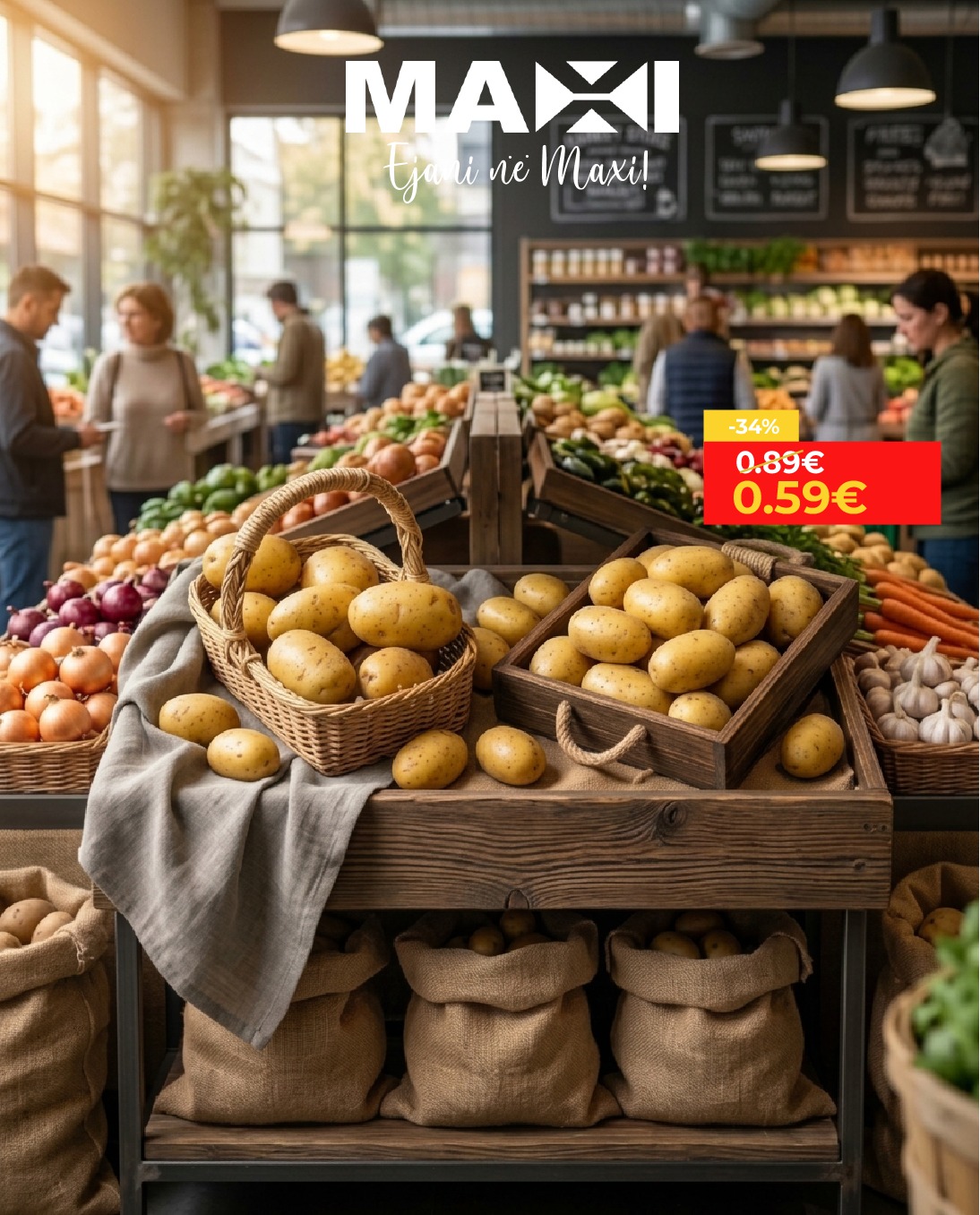 Patate të freskëta për kilogram – Maxi Supermarket