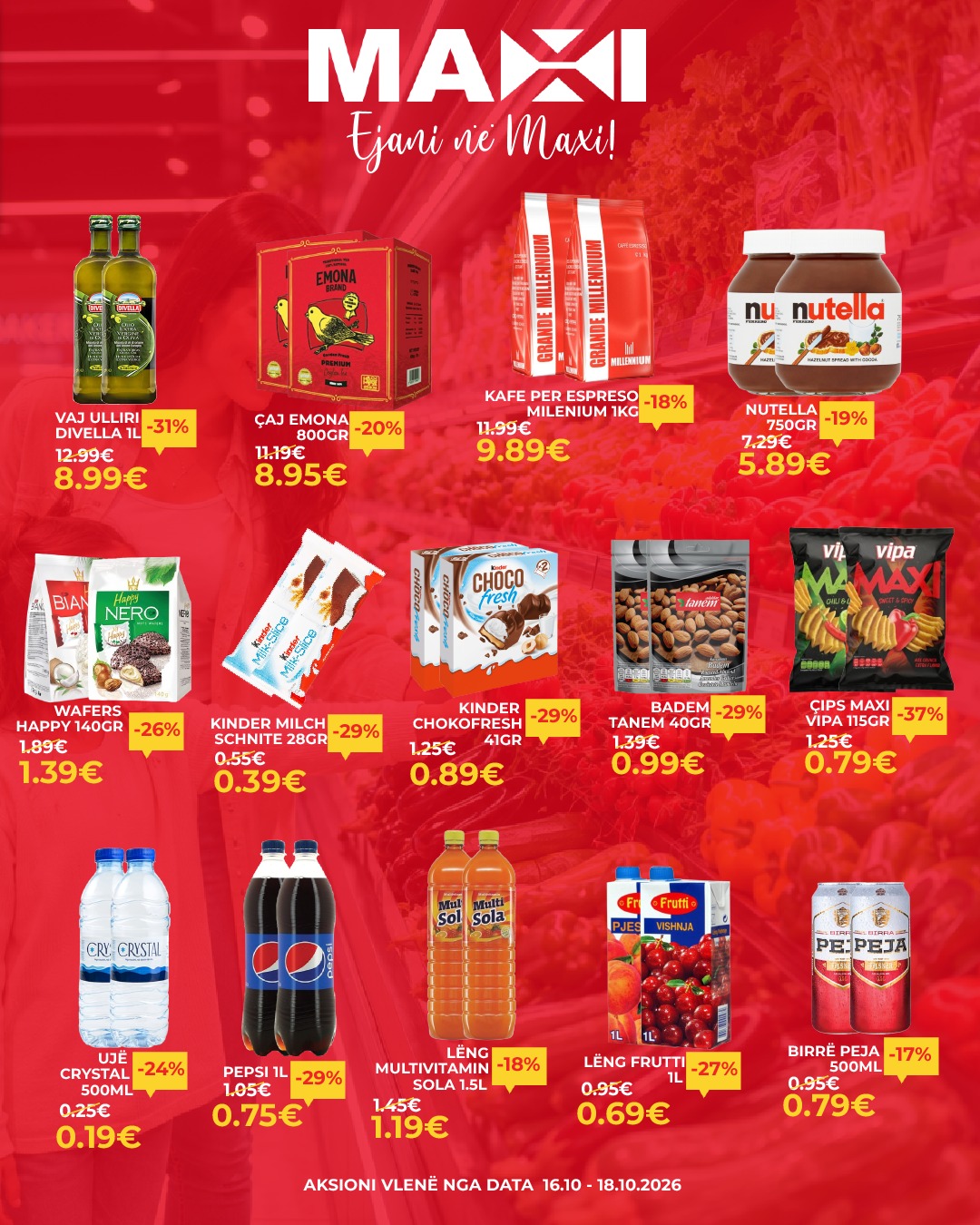Oferta vikendi për fruta, perime dhe bulmet – Maxi Supermarket (2)