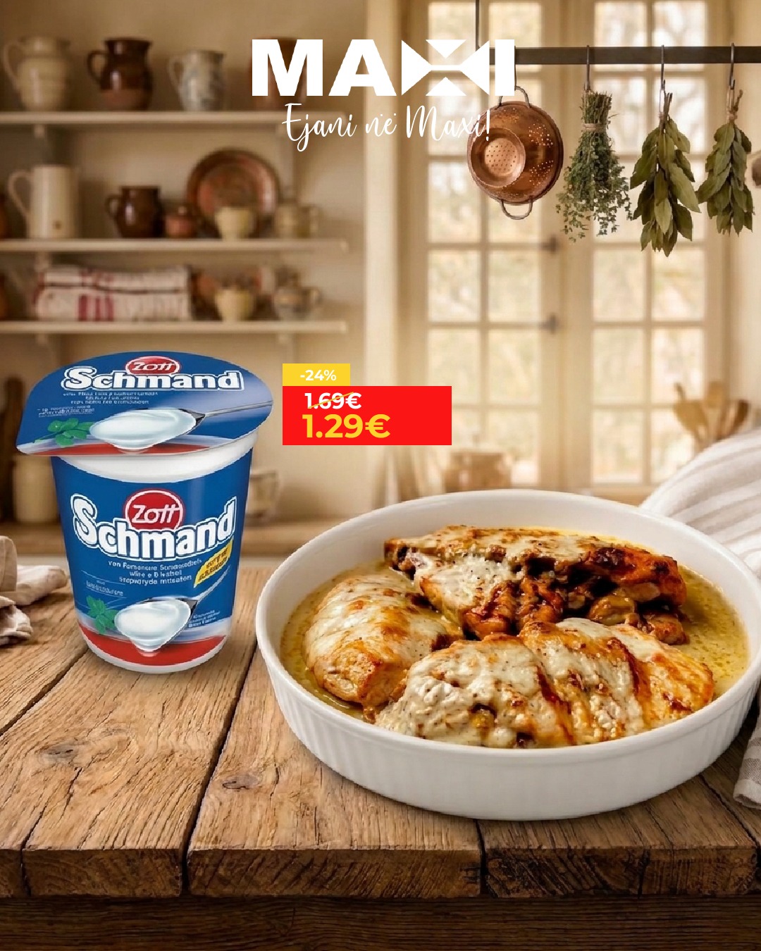 Ajkë Zott Schmand për gatim – Maxi Supermarket