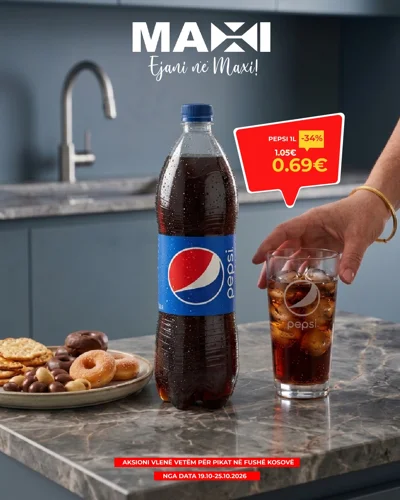 Pije e gazuar Pepsi 1L