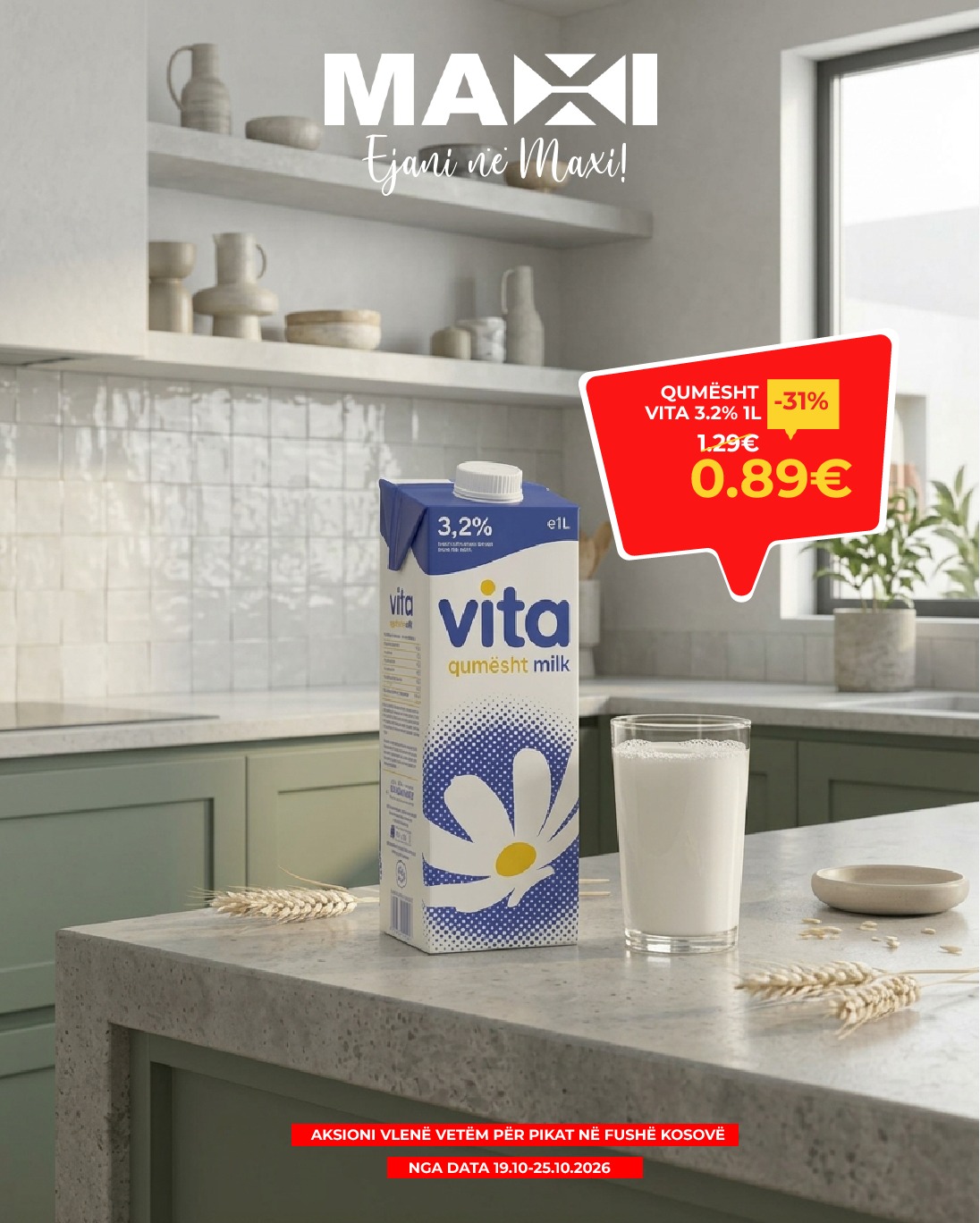 Qumësht Vita 3.2% 1L – Maxi Supermarket