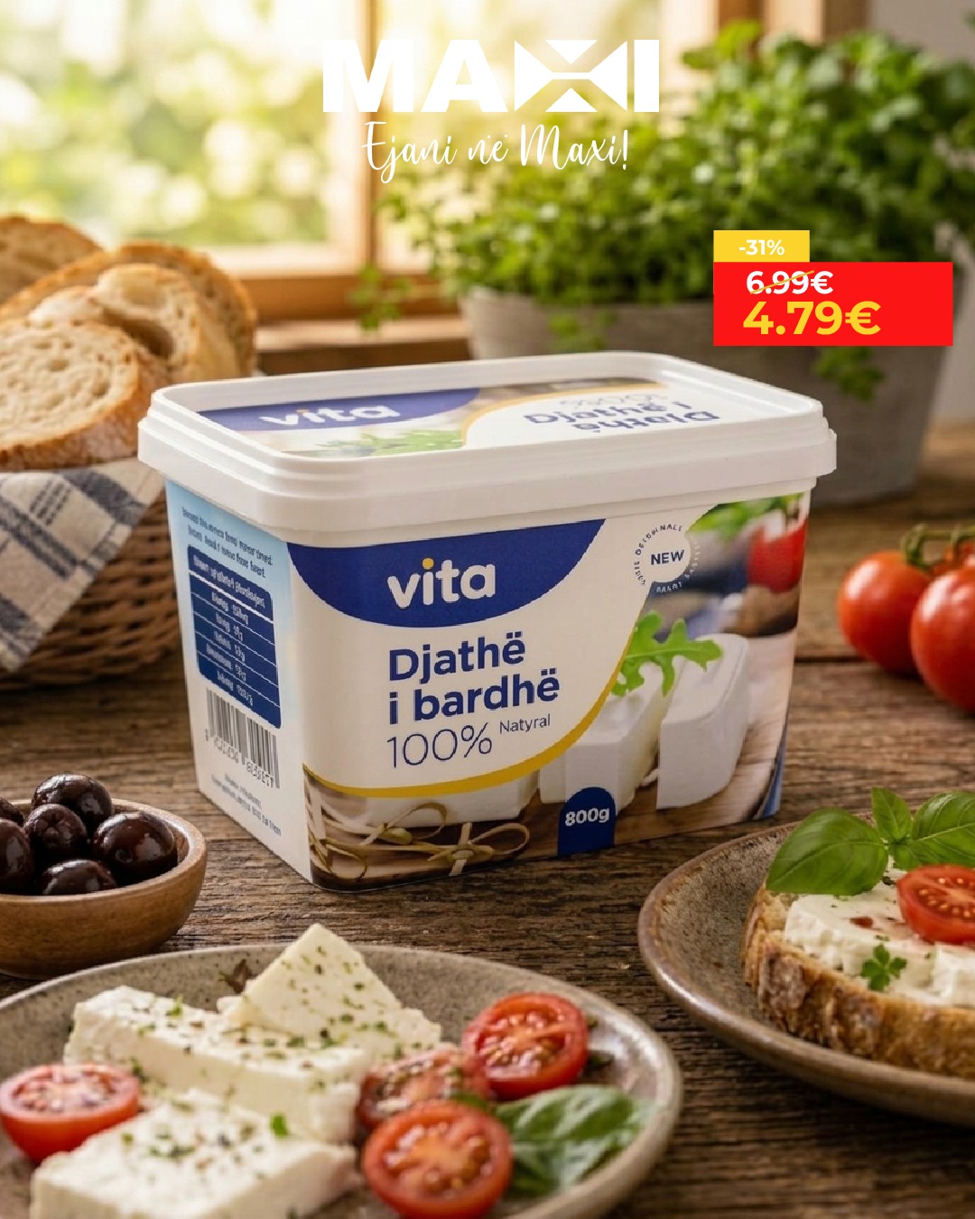 Djathë i bardhë Vita 800 g – Maxi Supermarket