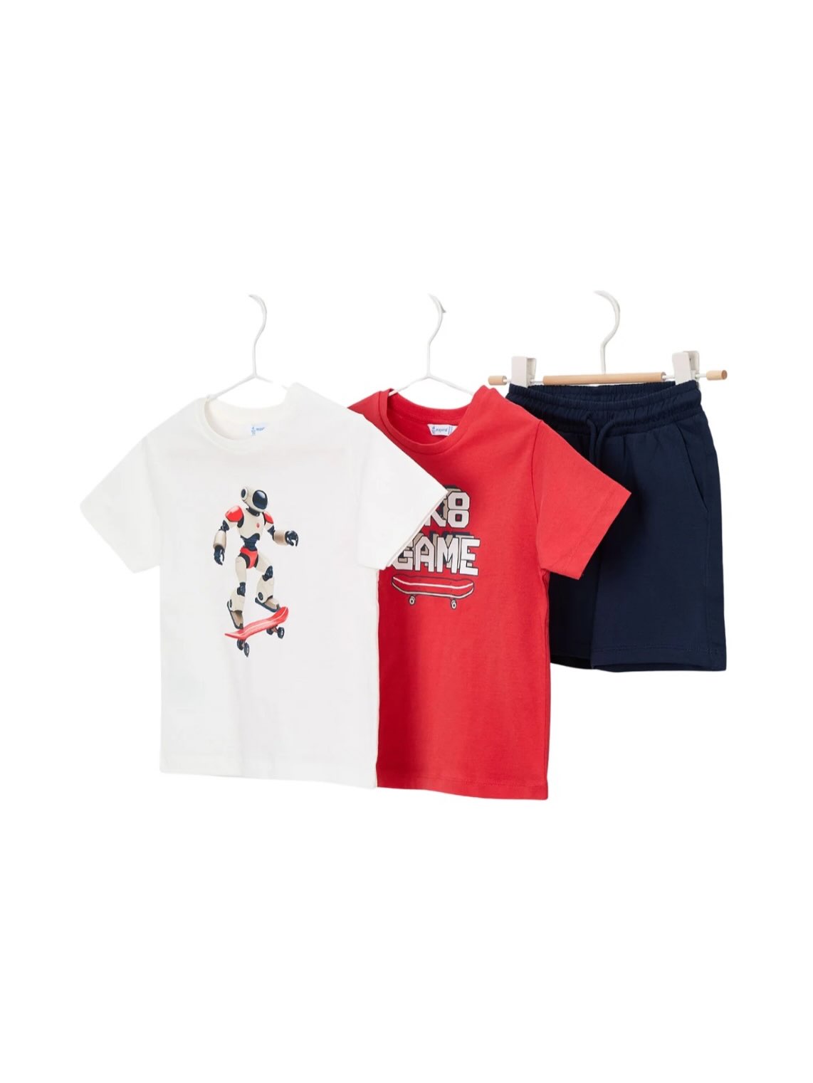 Set 3 copë bluza dhe shorce 2-10 vjeç – Mayoral Kids Fashion