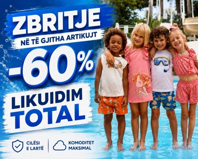 Likuidim -60% në veshje për fëmijë