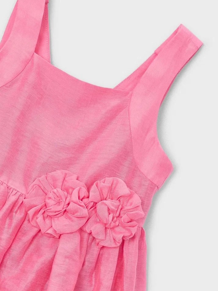 Fustan rozë me lule për vajza 2-10 vjeç – Mayoral Kids Fashion (3)