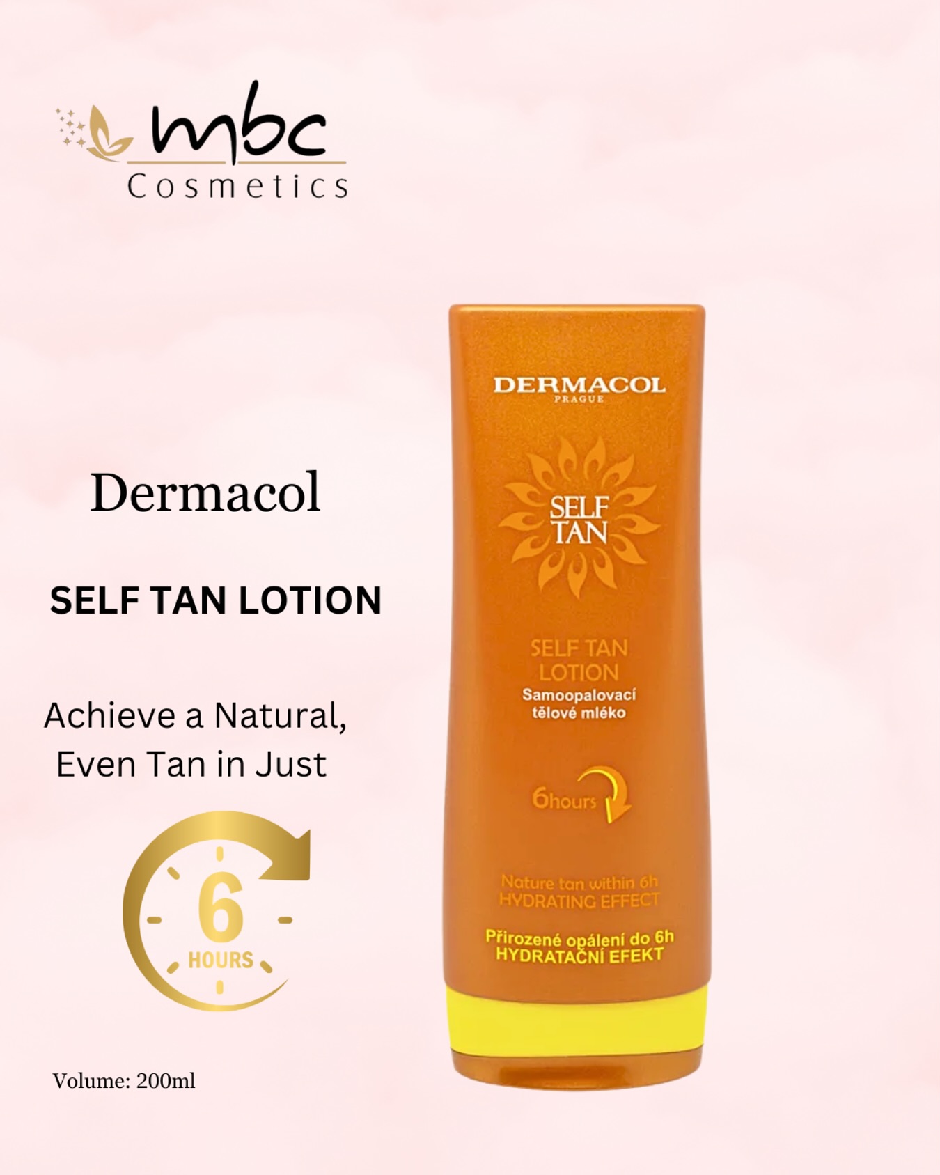Losion vetënxirës Dermacol Self Tan 200ml – MBC Cosmetics
