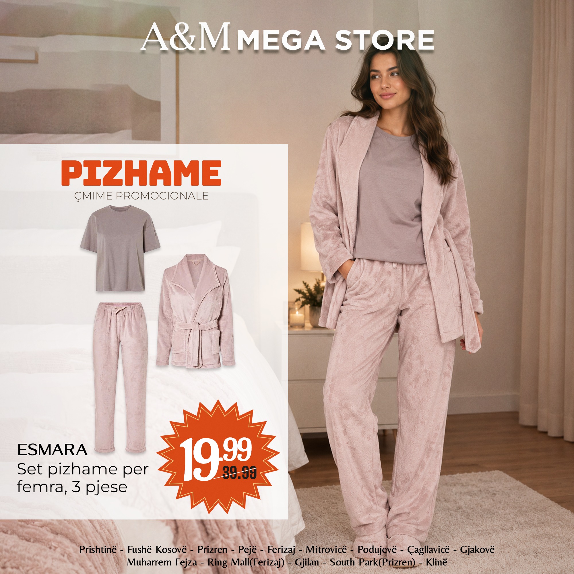 Set pizhame femrash Esmara me 3 pjesë – A&M MEGA STORE (2)