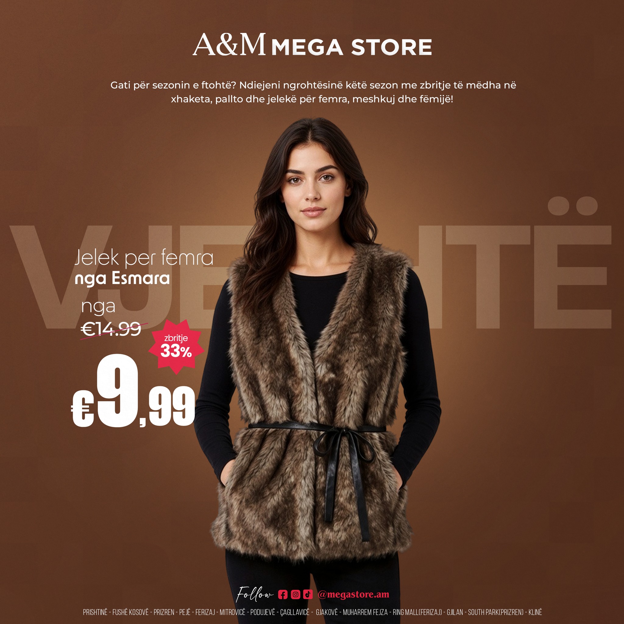 Jelek femrash Esmara bezhë me gëzof – A&M MEGA STORE (2)