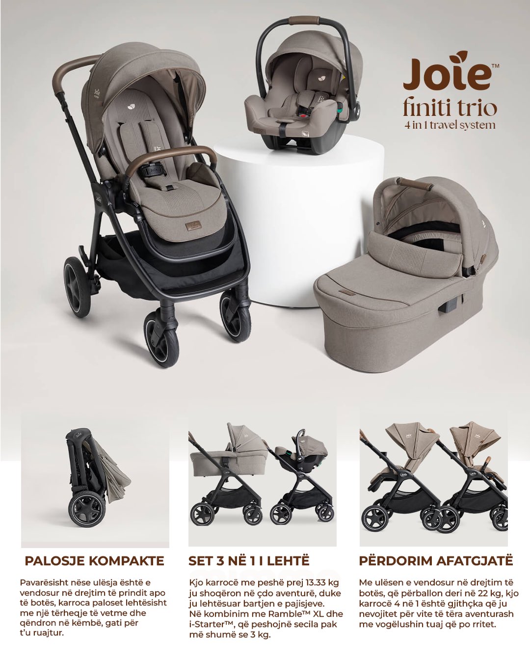 Karrocë Joie Finiti Trio 3 në 1 – Mimmo Baby Store (Kosovë)