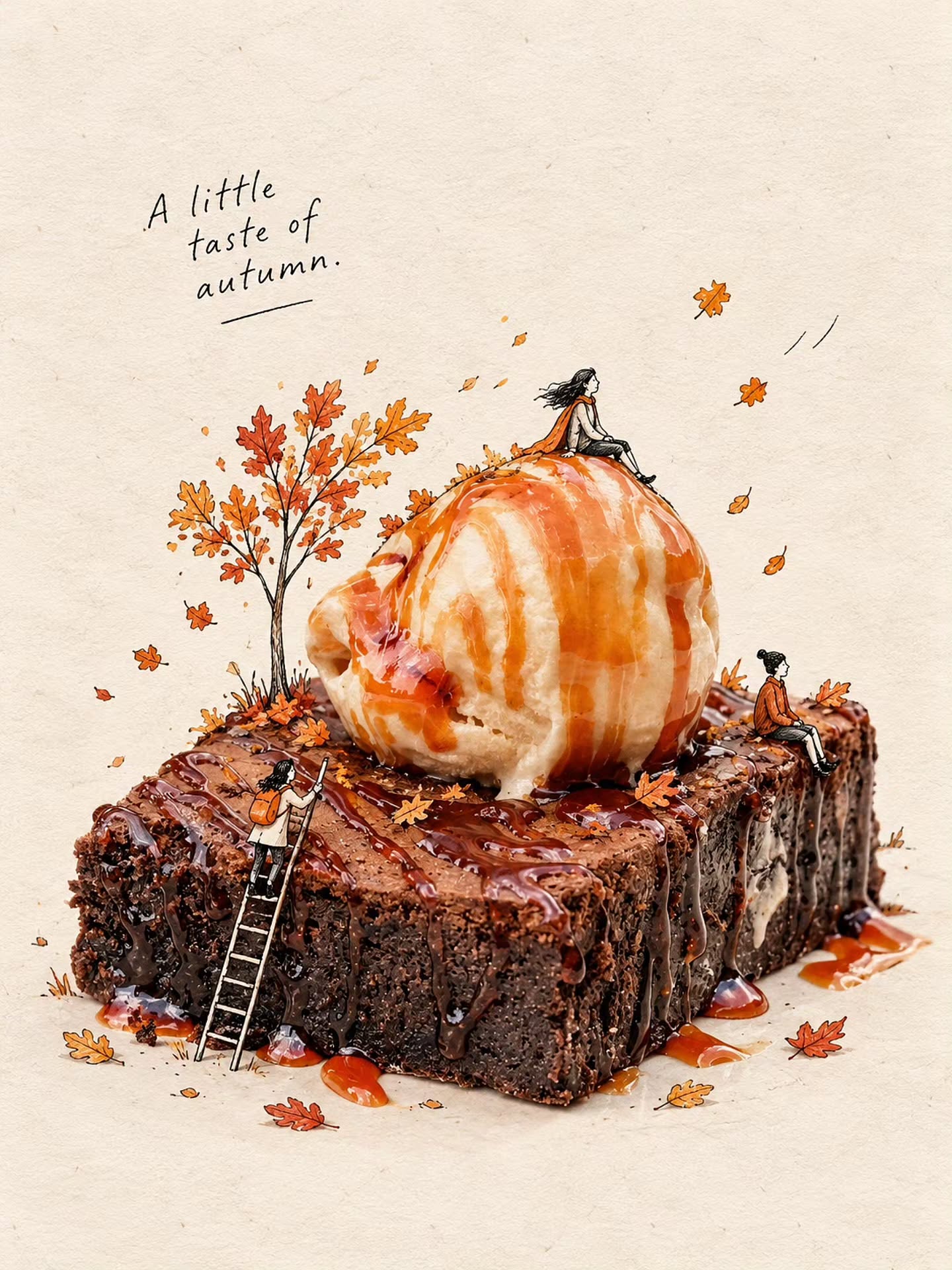 Brownie me çokollatë, akullore dhe karamel – Missini Sweets