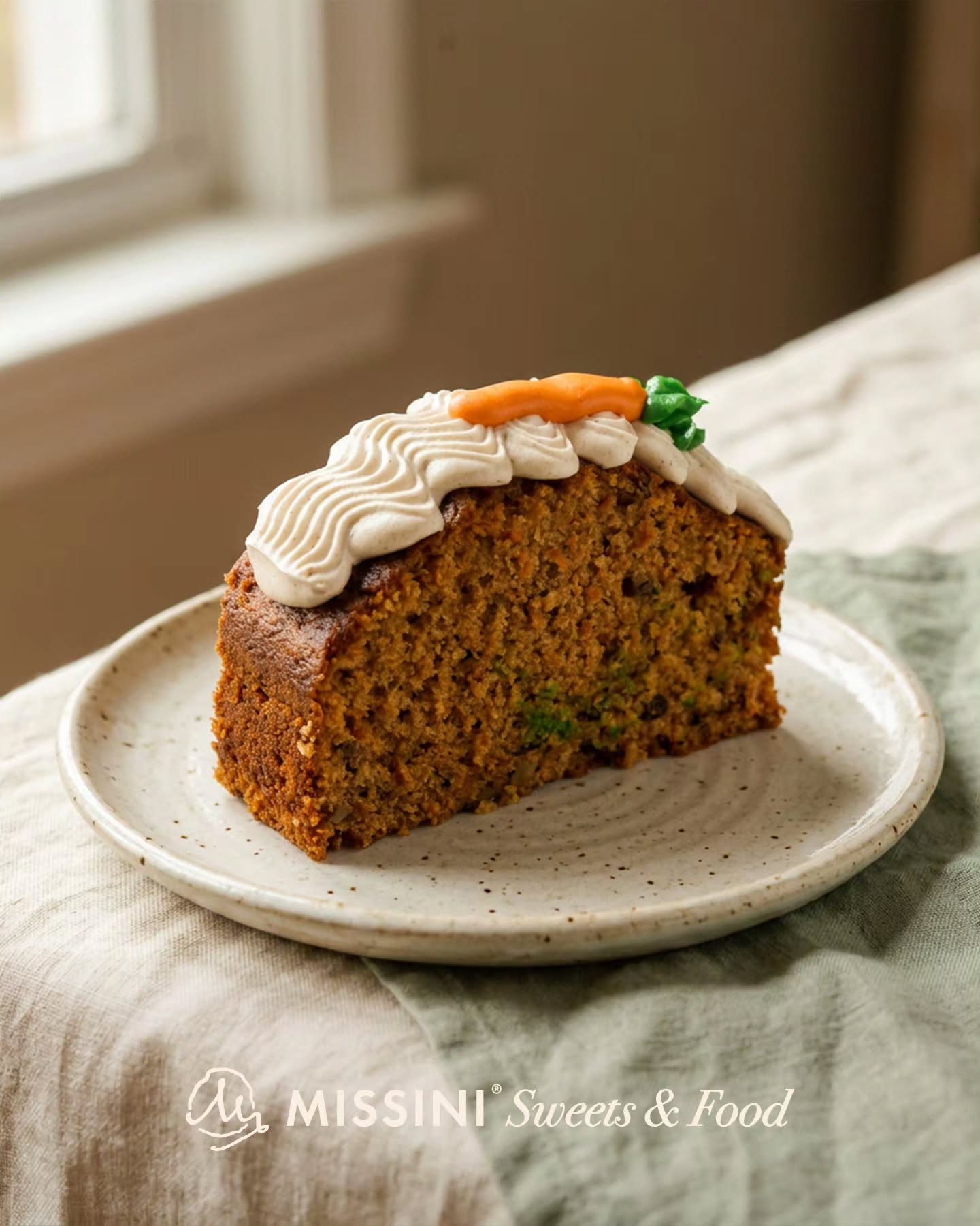 Tortë me karota dhe kanellë – Missini Sweets